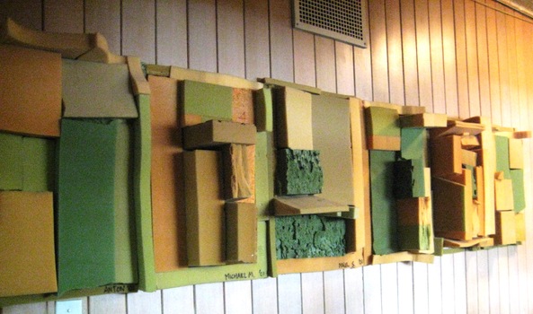 Various art pieces that decorated Burwood School