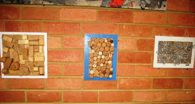 Various art pieces that decorated Burwood School