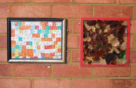 Various art pieces that decorated Burwood School