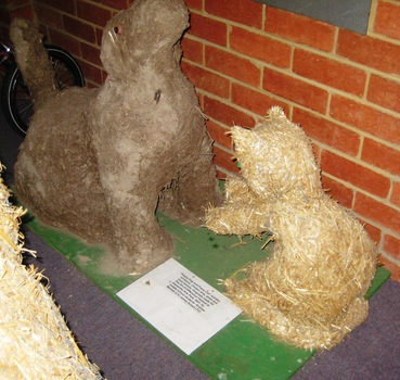 Various art pieces that decorated Burwood School