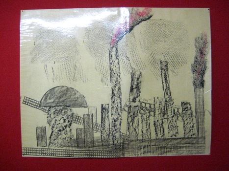 Various art pieces that decorated Burwood School