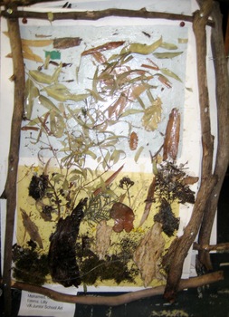 Various art pieces that decorated Burwood School