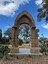 Stone archway situated in garden at Enfield