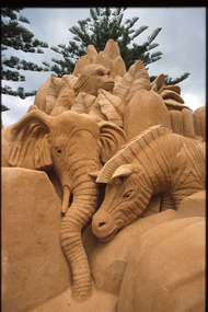 Sand sculptures at exhibition in Cronulla