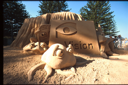 Sand sculptures at exhibition in Cronulla
