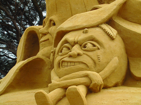 Sand sculptures at exhibition in Rye