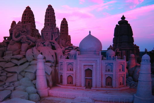 Sand sculptures at exhibition in Cronulla