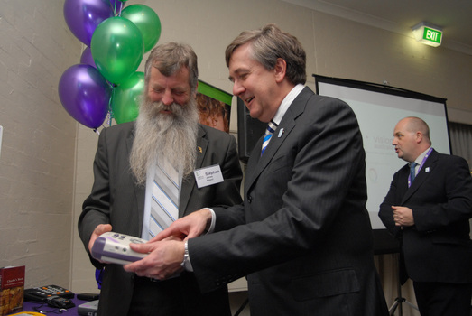 Ballarat Mayor Stephen Jones and Gerard Menses