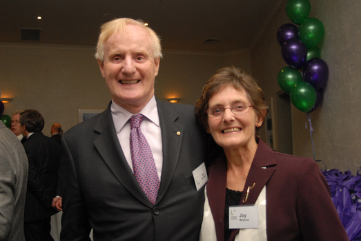 Ron McCallum with Joy Mayhew