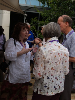Attendees during the Christmas party and presentation
