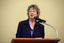 Jennifer Gibbons at the podium