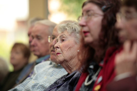 Listening audience at the ceremony