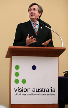 Gerard Menses at the podium