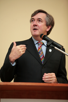 Gerard Menses at the podium