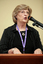 Female speaker at the podium