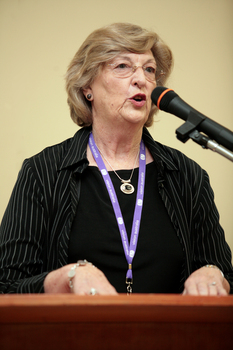 Female speaker at the podium