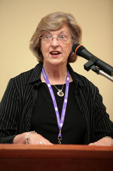 Female speaker at the podium