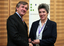 Awarded volunteer with CEO Gerard Menses