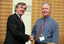 Awarded volunteer with CEO Gerard Menses