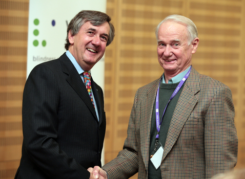 Awarded volunteer with CEO Gerard Menses