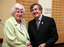 Awarded volunteer with CEO Gerard Menses