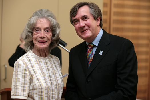 Awarded volunteer with CEO Gerard Menses