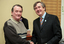 Awarded volunteer with CEO Gerard Menses