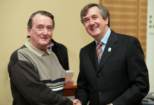 Awarded volunteer with CEO Gerard Menses