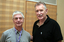 Two men at the launching of the audio book