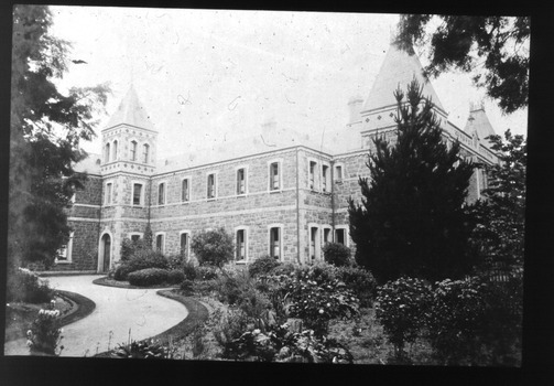 Side view of St Kilda Road building