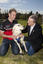 Will Davison with SEDA dog Davo and CEO Gerard Menses