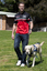 Will Davison walking with SEDA dog Davo 