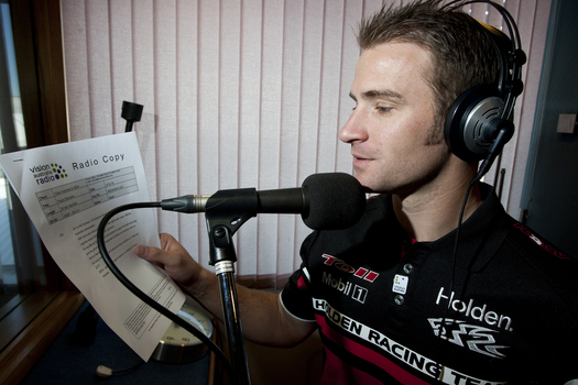 Will Davison in the studio at VAR