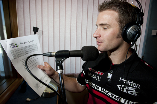 Will Davison in the studio at VAR