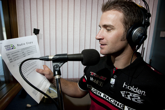 Will Davison in the studio at VAR