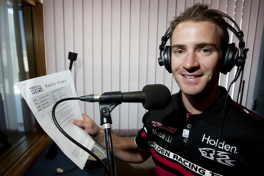 Will Davison in the studio at VAR