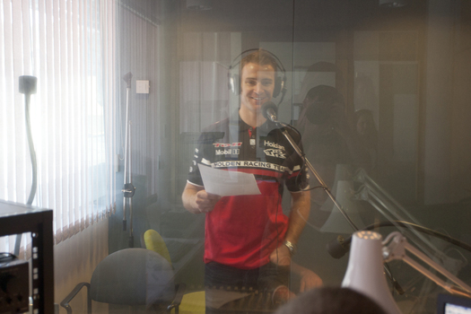 Will Davison in the studio at VAR
