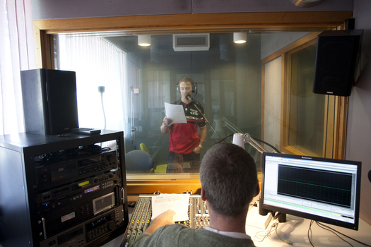 Will Davison in the studio at VAR