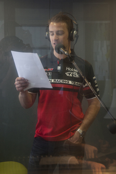 Will Davison in the studio at VAR