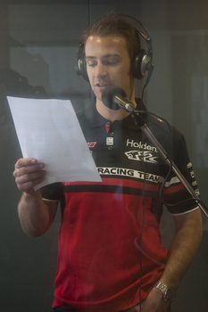 Will Davison in the studio at VAR