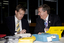 Bill Shorten and Gerard Menses with audio materials