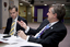 Bill Shorten and Gerard Menses in the Atrium