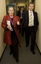 Bill Shorten, Julie Rae walking from Circulation