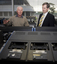 Ted Johnson and Bill Shorten in Duplication room