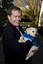 Bill Shorten holding a SEDA puppy