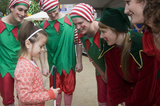 Danijela Zebic meets the elves at City Square