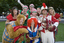 Elves with the three piece brass ensemble