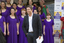 Steve Jacobs with the Australia Girls Choir