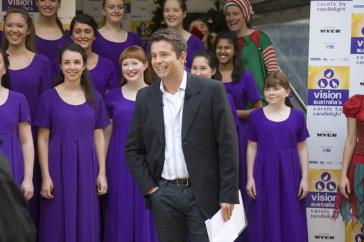 Steve Jacobs with the Australia Girls Choir