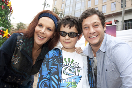 Rhonda Burchmore, Sam DeShayes, Rob Mills at the launch